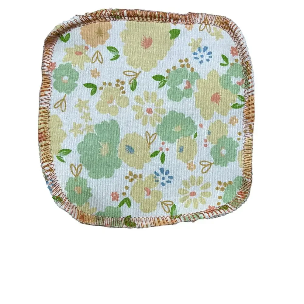 Set of 4 Handmade Reusable Makeup Remover Cloths zero waste eco friendly